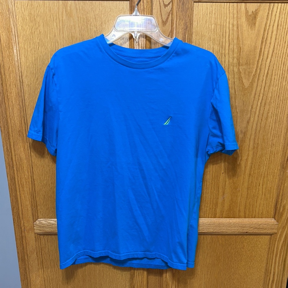 L. Nautica Men's Bright Blue Tee
